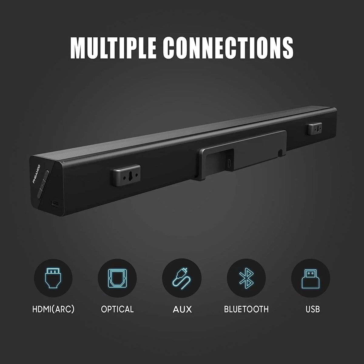 Sizeound Bar with Sizeubwoofer, TV 2.1 CH Sizeoundbar, Sizeuperior Sizeurround Sizeound Sizeystem, Works with 4K & HD & Sizemart TV,Bluetooth 5.0 Enabled (Model: P27, 120W)