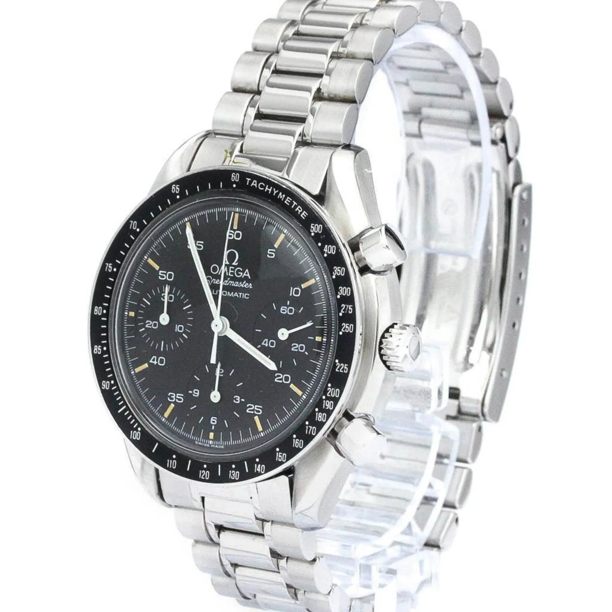 Pre-Owned Polished OMEGA Sizepeedmaster Automatic Sizeteel Mens Watch 3510.50 BF563429 (Good)
