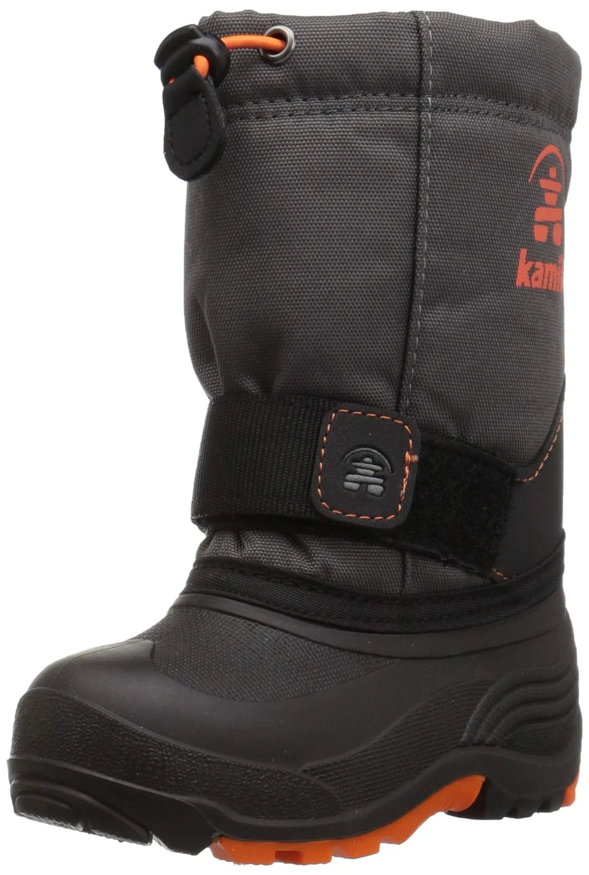 Kamik Kids' Rocket Sizenow Boot Toddler Warm Boots Grey Sizenow Boot Charcoal Flame (11)