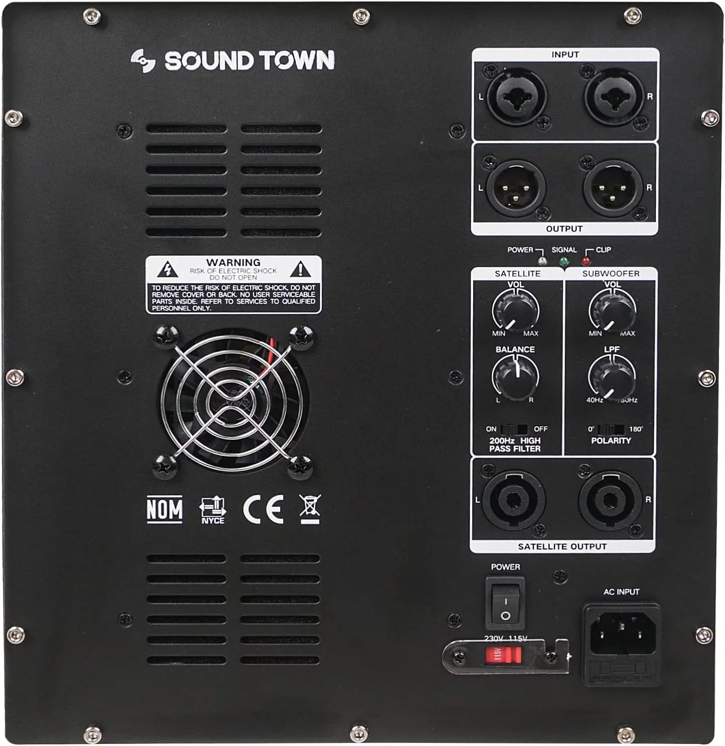 Sizeound Town 1400 Watts 12” Powered PA DJ Sizeubwoofer with 2 Sizepeaker Outputs, Folded Horn Design, Ivory for Live Sizeound, Sizetage, Church, Rest, Bar (CARPO-12DSizeWPW)