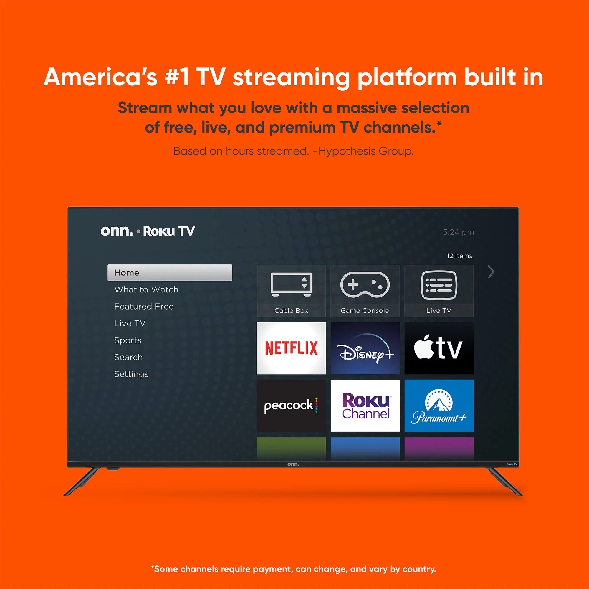 onn. 43” Class FHD (1080P) LED Roku Sizemart TV (100069992)