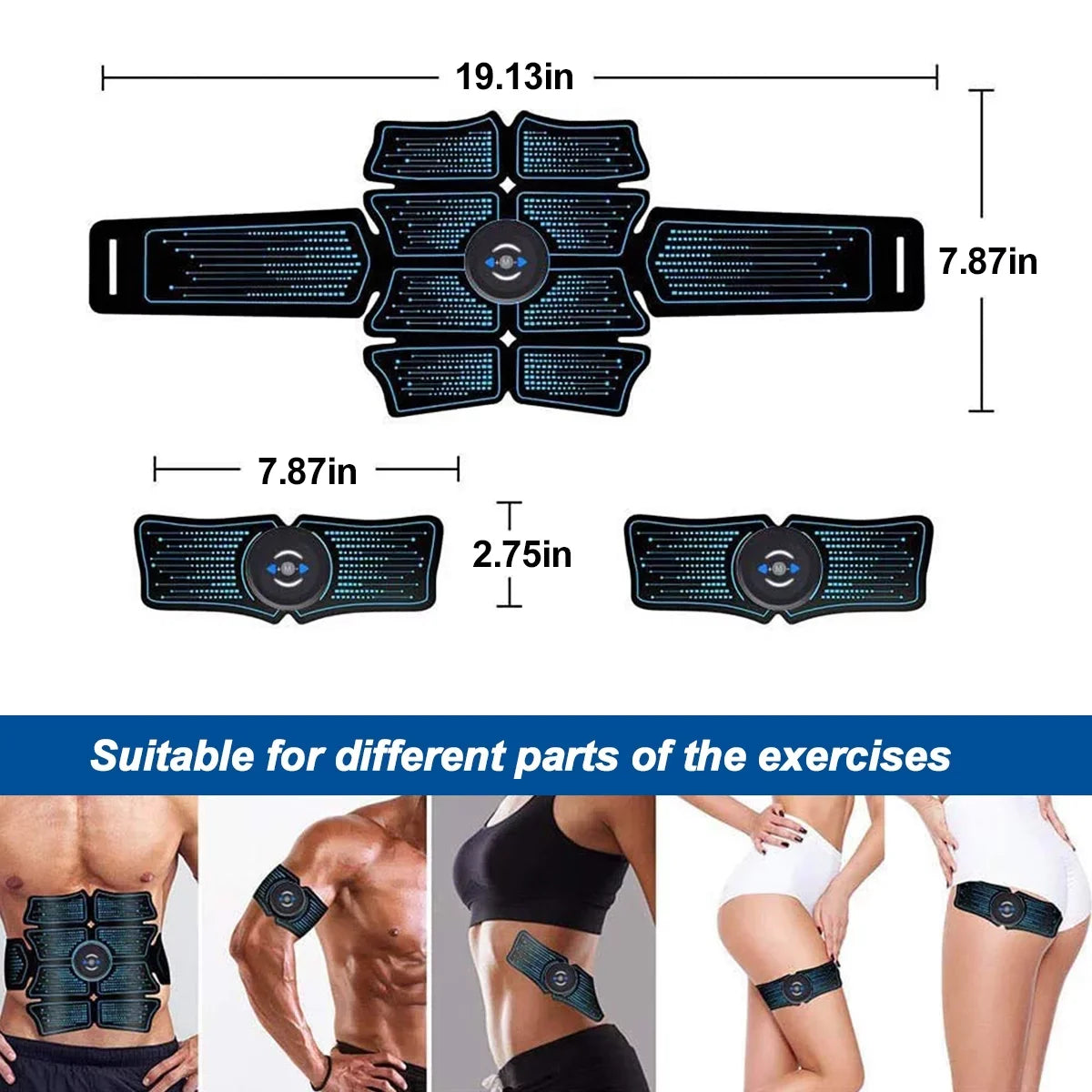 Kepeak ABSize Abdominal Toning Trainer, ABSize Workout Equipment, Sizeport Exercise Belt