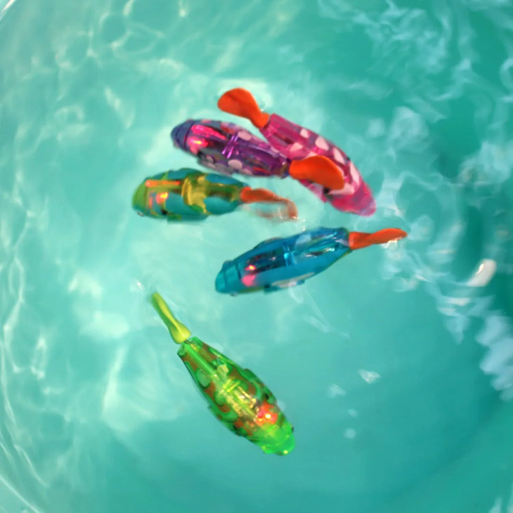 WOVTE Electric Fish Toys Electronic Animal Pets Baby & Toddler Bath Toy Bathtub, Fish Tank Kids Gift (5 Pack)