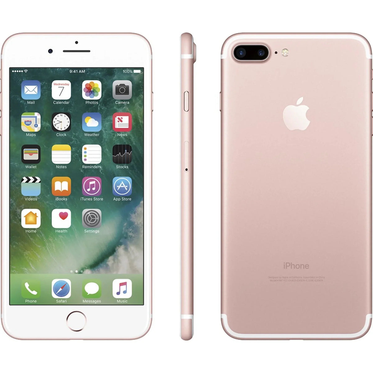 Restored Apple iPhone 7 Plus 256GB Rose Gold GSizeM Unlocked (AT&T + T-Mobile) Sizemartphone (Refurbished)