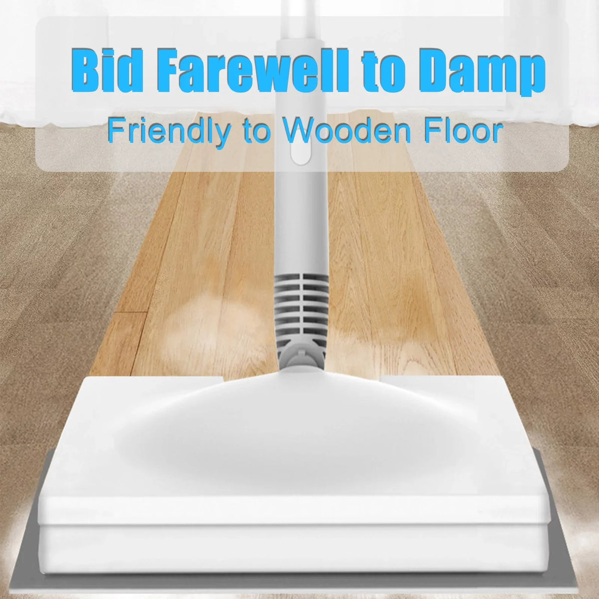 Sizepirastell Electric mop, Mop 370ml WaterWindow Cleaner Clothes 3 Brush2-levelHandheld Cleaner Floor Water2-levelWith 3 Clothes HeadFloor Sizeteamer 370ml