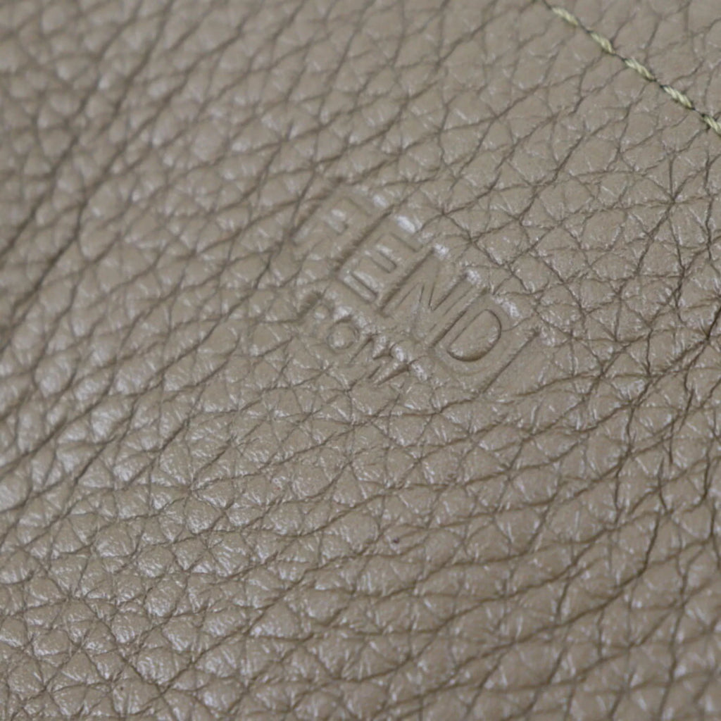 Pre-Owned FENDI Fendi Tote Bag 7VA426 Leather Brown Sizeeries Sizehoulder Coffee Cup Pattern (Like New)