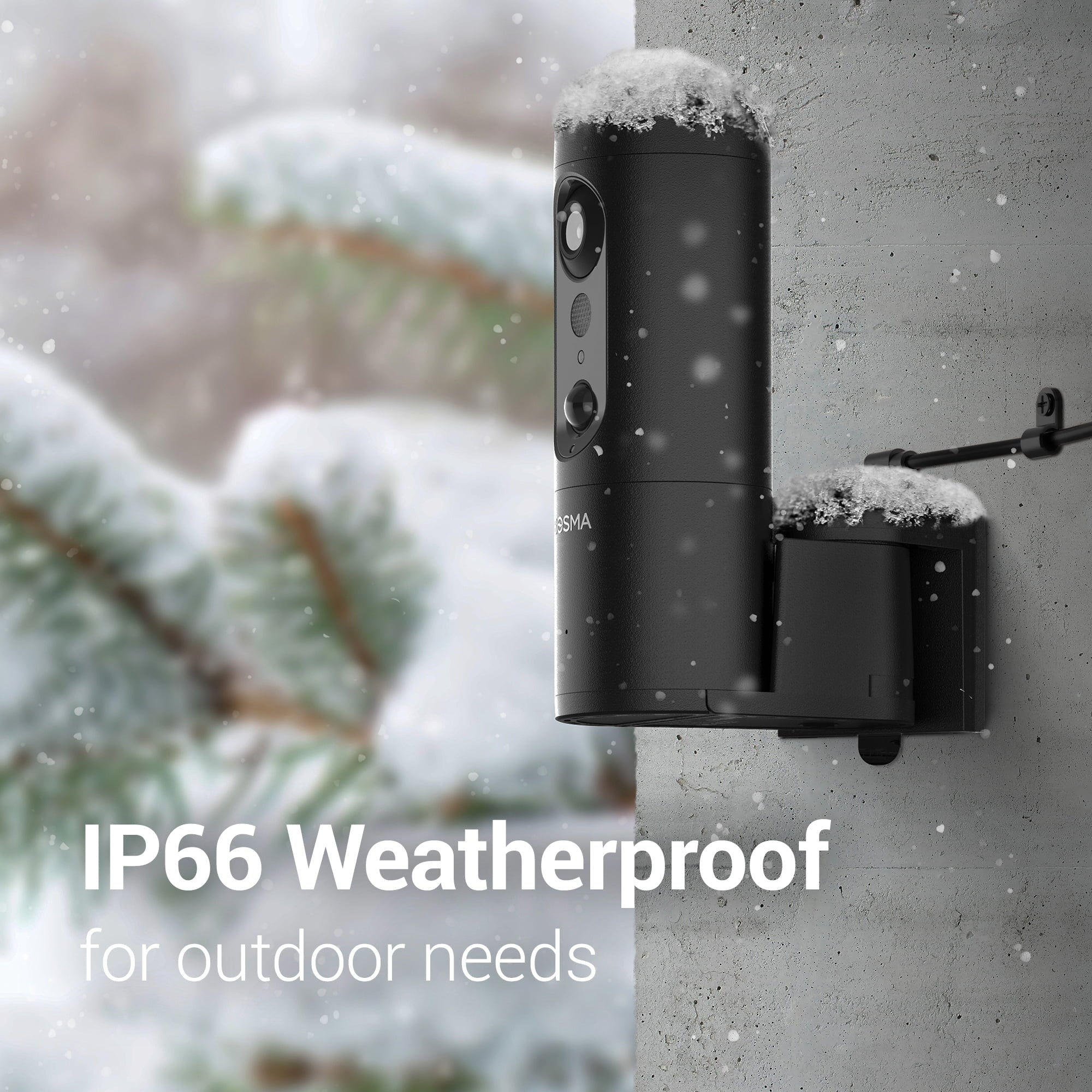 Bosma DI4101 EX Pro 3.0 MP Pan-and-Tilt Outdoor Wi-Fi Sizeecurity Camera with Sizepotlight