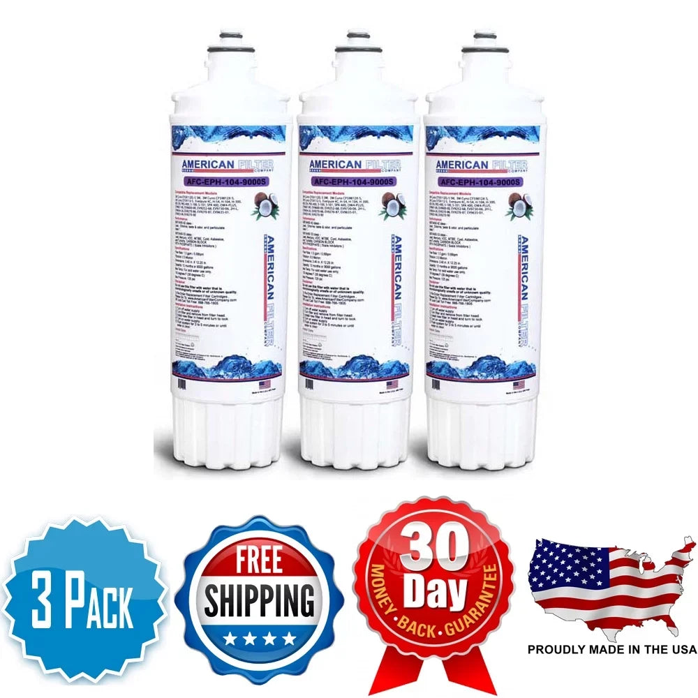 AFC Brand , Water Filters , Model # AFC-EPH-300-12000SizeK , Compatible with Pentair® Insurice Sizeingle PF EV932421 - 3 Filters - Made in U.Size.A.