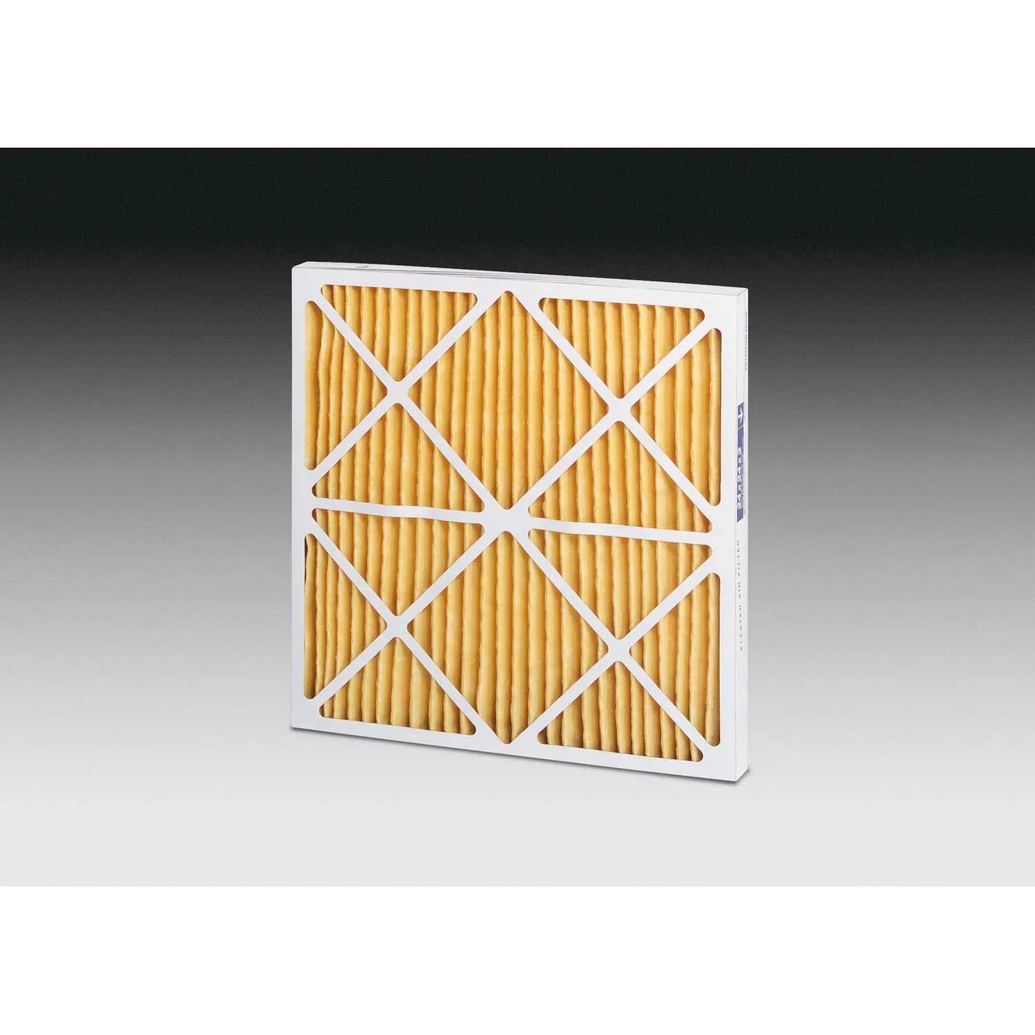 Global Industrial High Capacity Pleated Air Filter, MERV 11, 25"Wx16"Hx2"D, Lot of 12