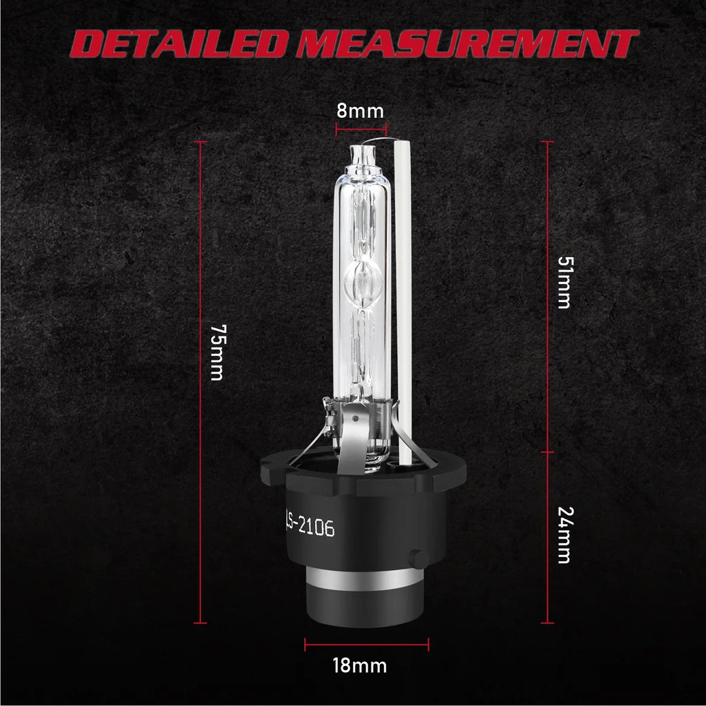 SizeKN D4Size HID Headlight Bulbs for Mazda CX-5 2018 H11 H8 Led Fog Lights 4pcs