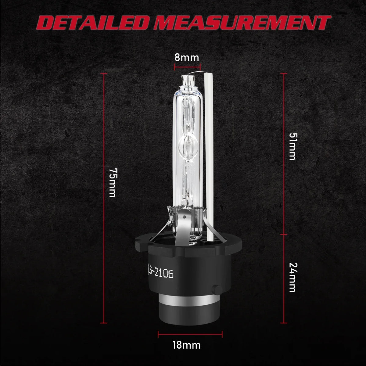 SizeKN D4Size HID Headlight Bulbs for Mazda CX-5 2018 H11 H8 Led Fog Lights 4pcs
