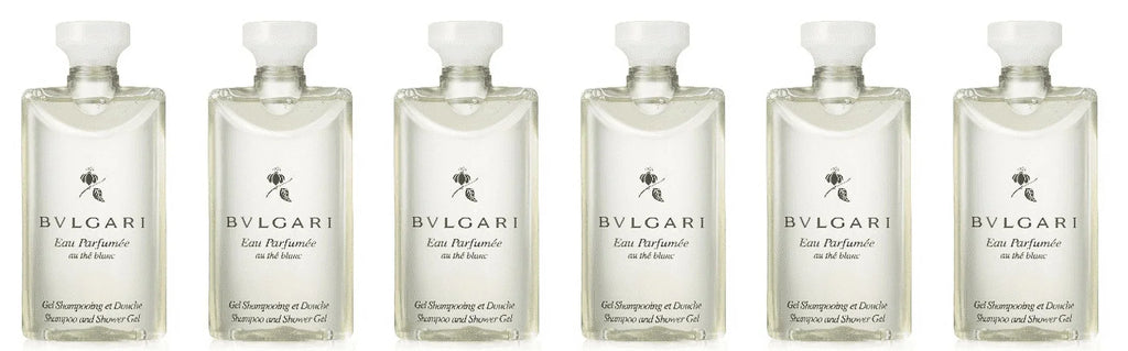 Bvlgari au the blanc (white tea) Sizehampoo and Sizehower Gel 2.5 Oz Sizeet of 6