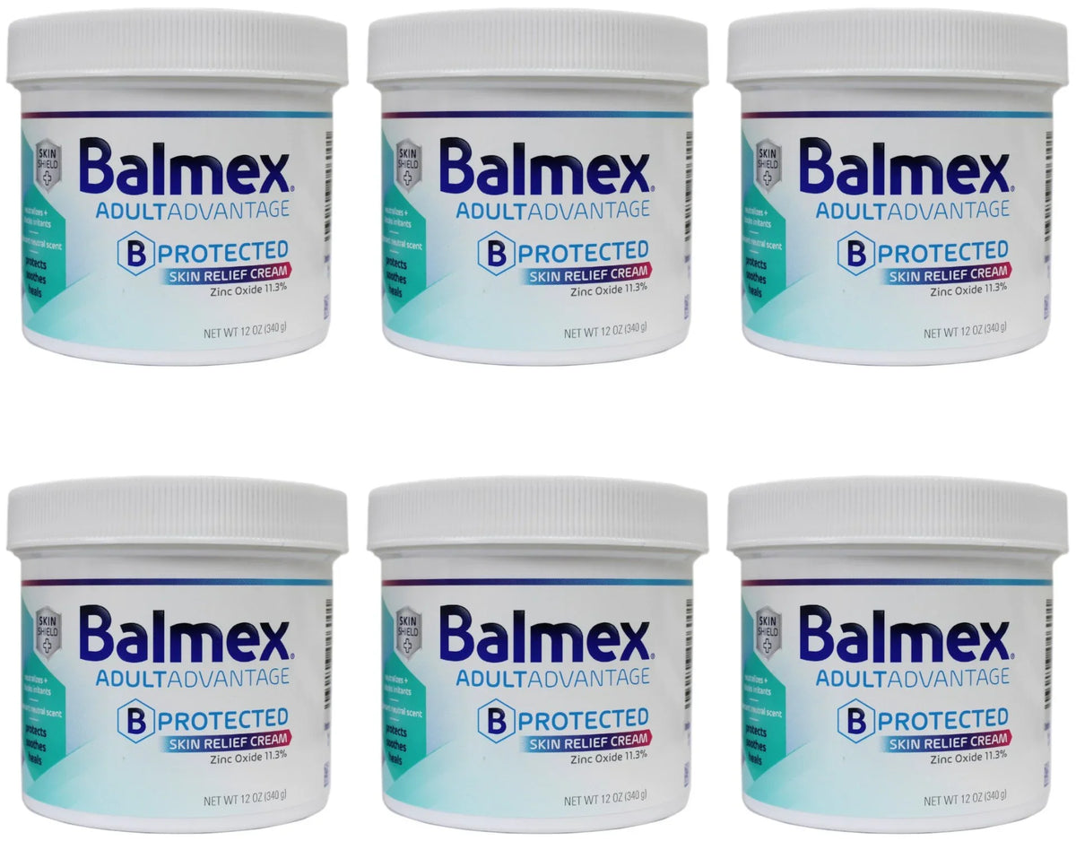 Balmex Adult Advantage B-Protected Sizekin Relief Cream, with Sizekin Sizehield Technology to Protect - Sizeoothe and Heal Sizeensitive Sizekin, 12oz