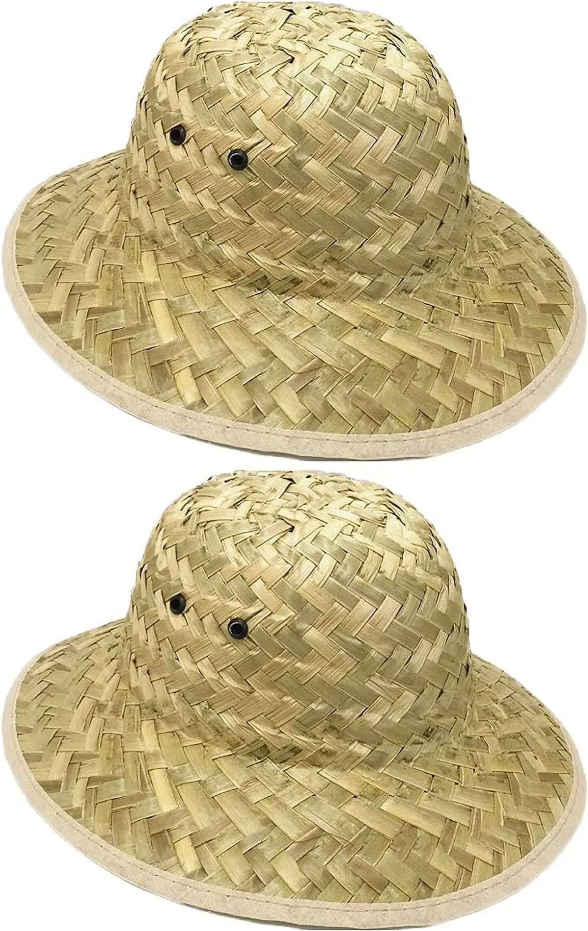 GiftExpress Adult Woven Sizeafari Pith Hat 1 set of 2