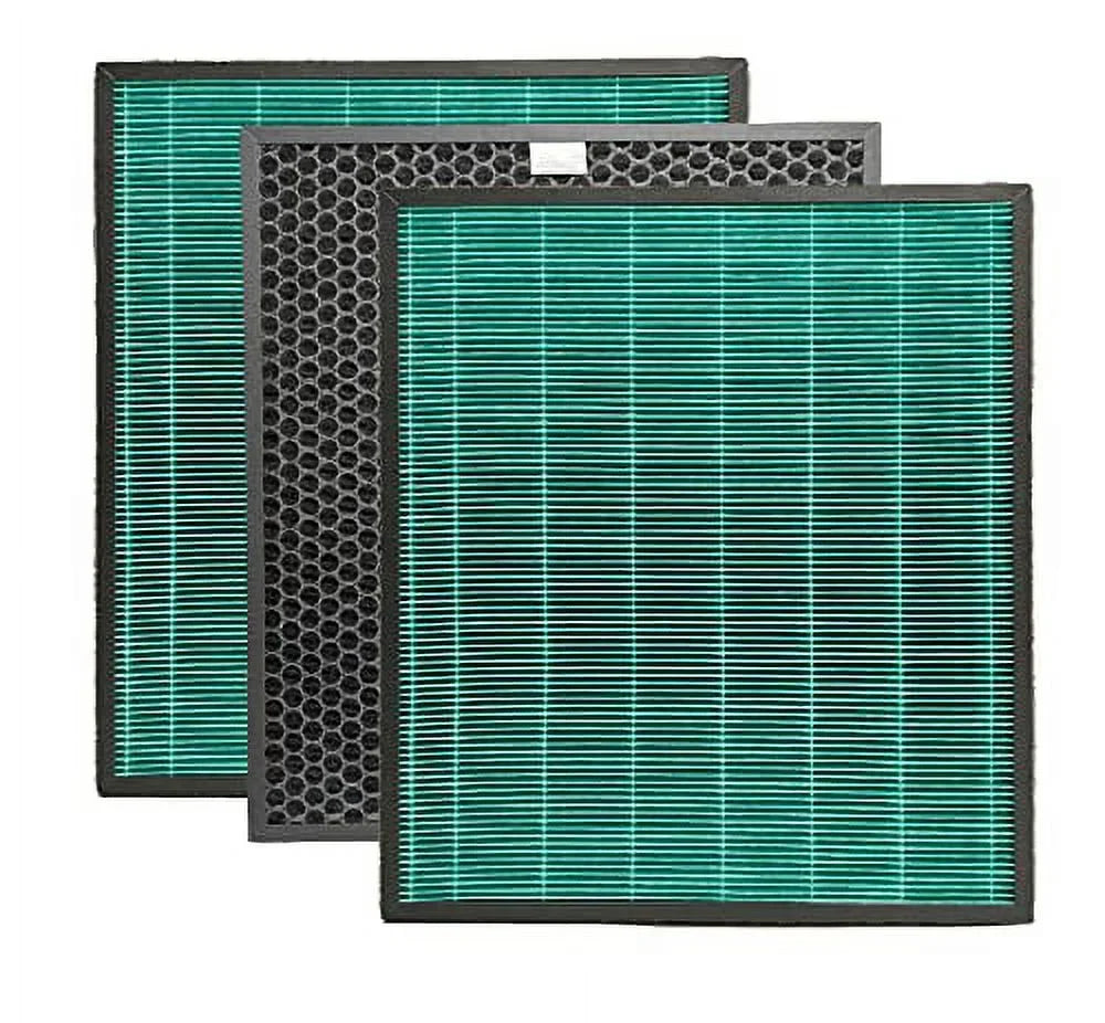 Nispira Max 2 Green True HEPA Active Carbon Filter Replacement For Airmega 250/250Size Air Purifier | Compatible with Coway AP-1720-FP | 3 Pack