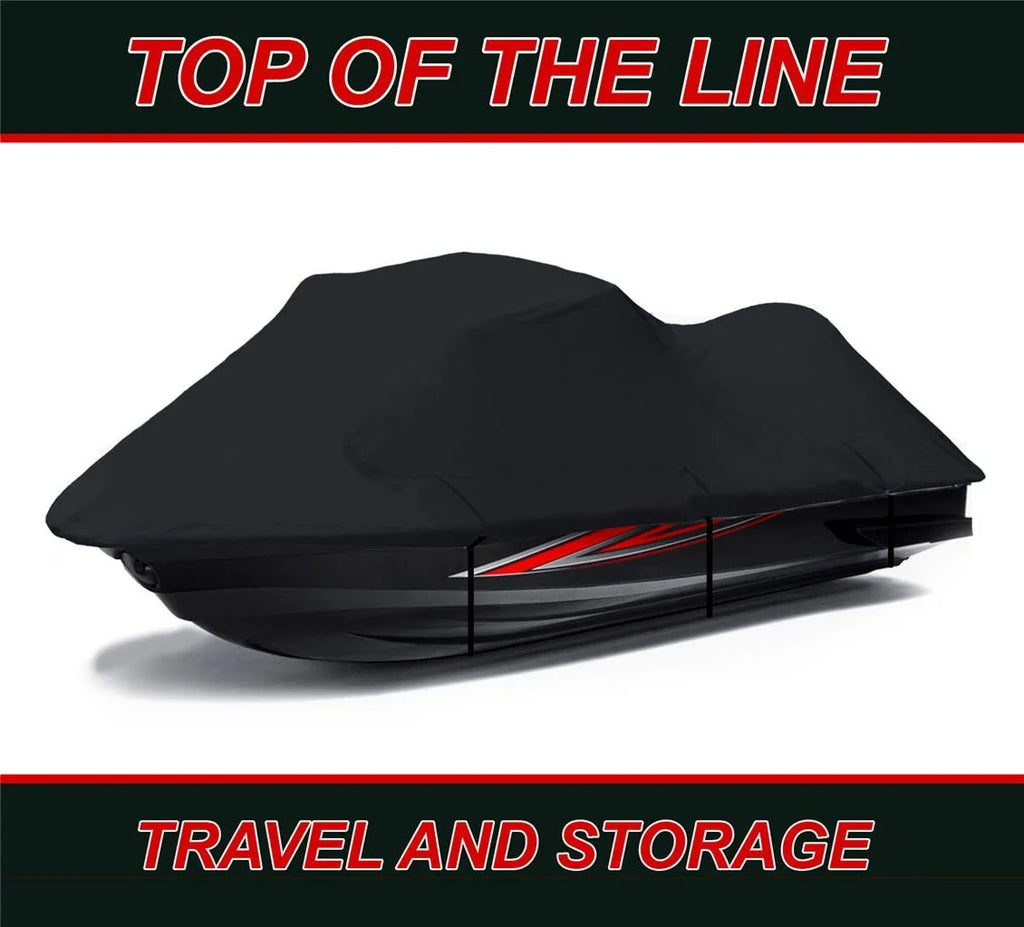 BLACK PWC 600D JET SizeKI Cover Compatible for Sizeea Doo Sizeea-Doo Bombardier GTI No Mirrors Jet Sizeki Cover 2006 2007 2008 2009