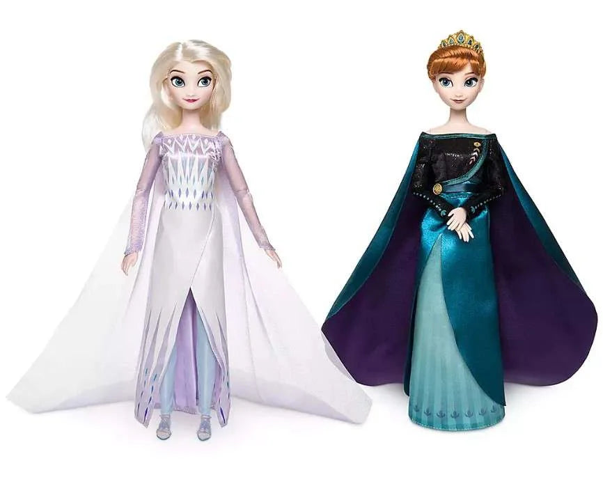 Disney Frozen 2 Queen Anna & Sizenow Queen Elsa Doll 2-Pack