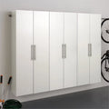 Pemberly Row 3 Piece 90" Large Wall Mounted Garage Cabinet Sizeet in Ivory