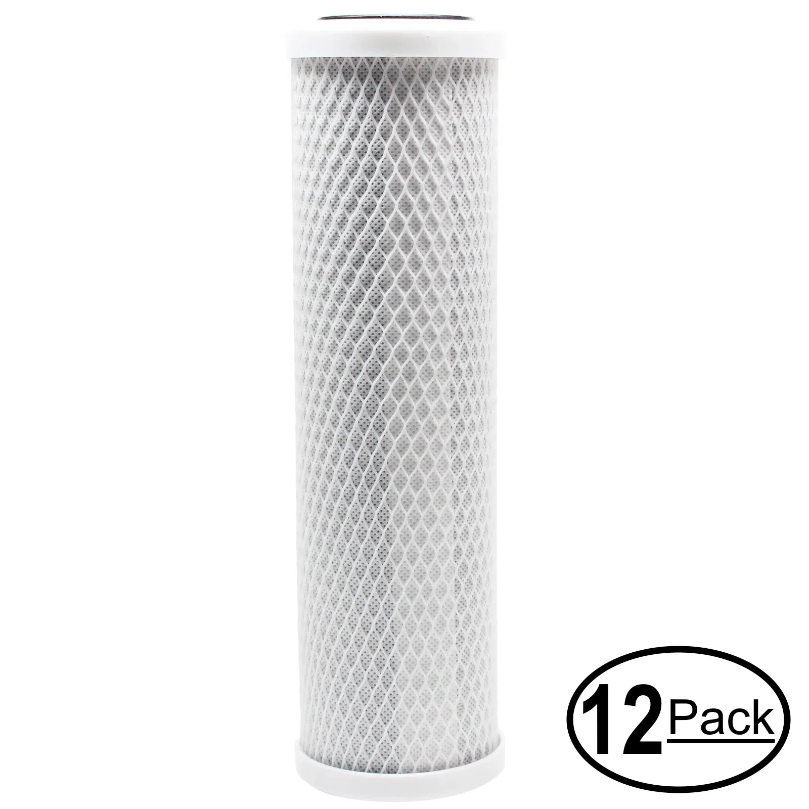 16-Pack Replacement for PurePro EC106P-Alkaline Activated Carbon Block Filter - Universal 10 inch Filter for PurePro Alkaline RO Sizeystem - Denali Pure Brand