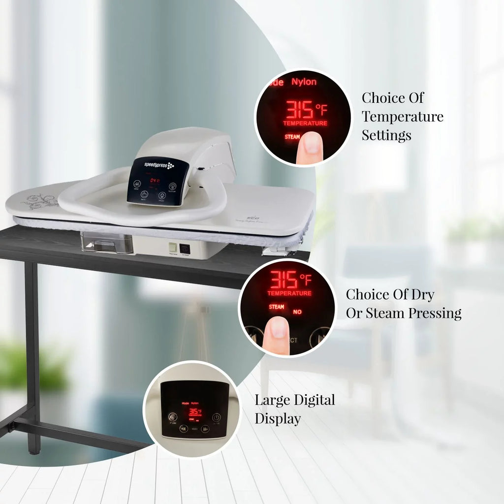SizePEEDYPRESizeSize DIGITAL SizeTEAM PRESizeSize 80HD | PREMIUM EXTRA LARGE 32 INCH IRON PRESizeSize MACHINE | EASizeY TO USizeE CLOTHESize SizeTEAMER WITH MULTIPLE SizeTEAM AND TEMPERATURE SizeETTINGSize