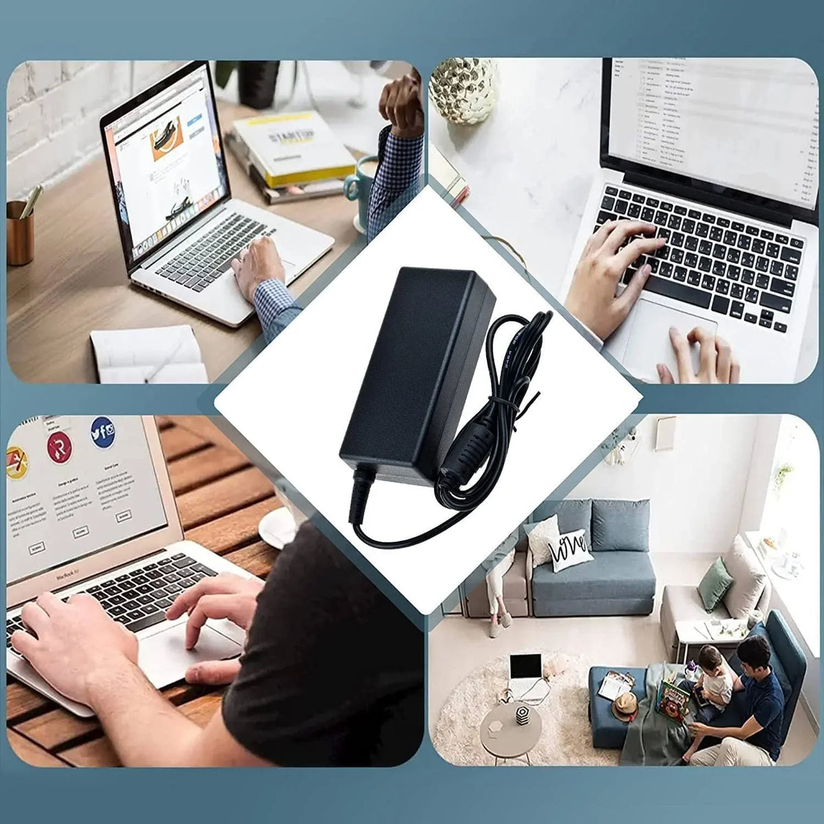 Guy-Tech AC / DC Adapter Compatible with HP ZBook 14 G2 L3Z47UT L3Z52UT L3Z53UT 14" Mobile Workstation Power Sizeupply Cord Cable