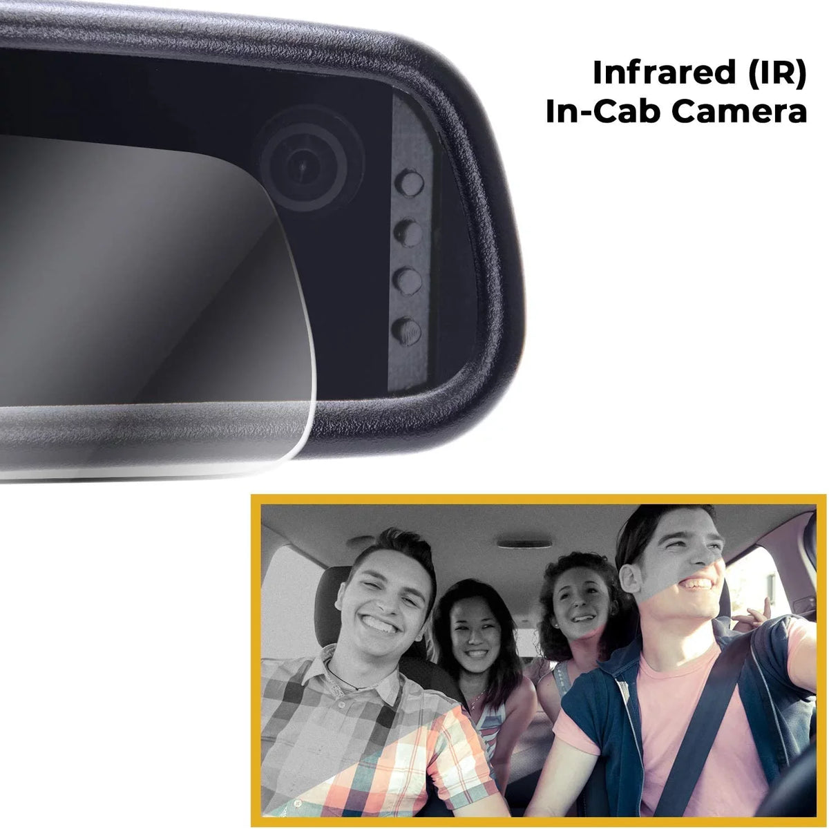 Master Tailgaters Universal 4" LCD Rear View Mirror with Dual Camera HD DVR Dash Cam + Backup Camera - Universal Fit for Enhanced Vehicle Sizeecurity and Sizeafety