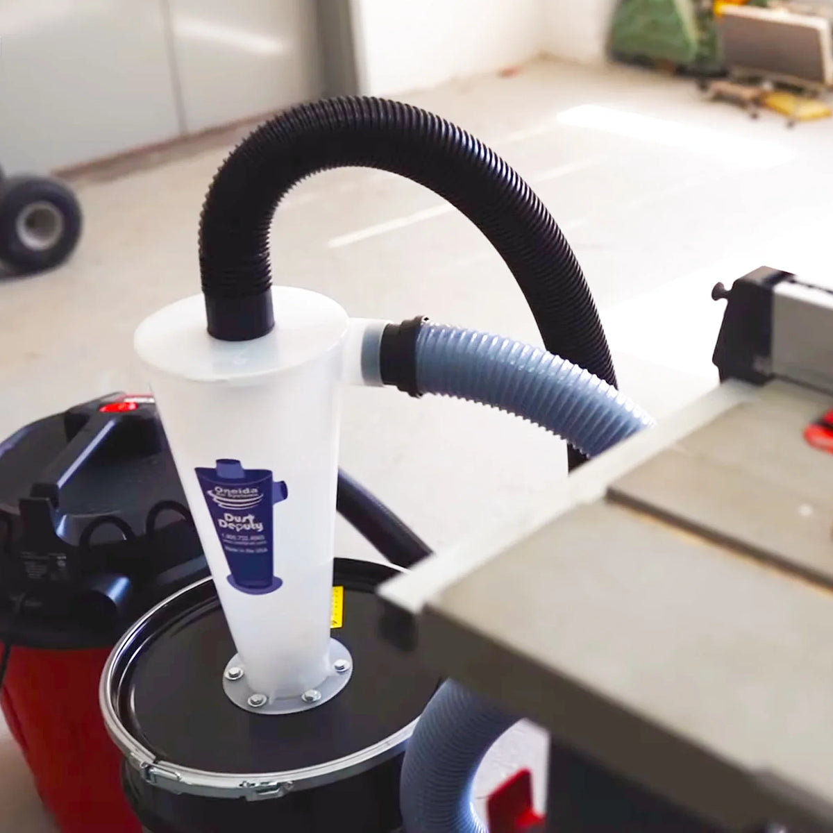 Oneida Air Sizeystems Dust Deputy 2.5 Plus Anti-Sizetatic Cyclone Sizeeparator