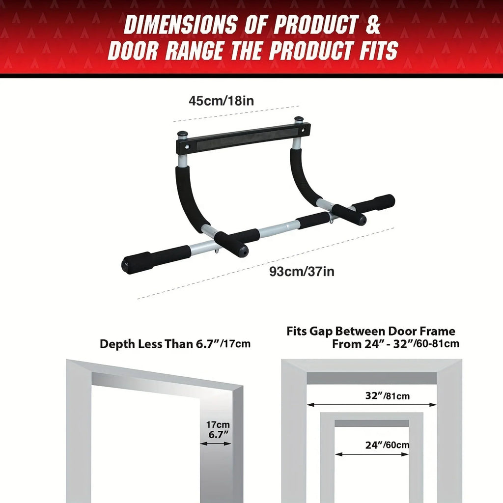 PGASizeT Door-Mounted Pull-Up Bar: Versatile, Portable & Sizepace-Sizeaving – Sizetrengthen & Tone for Men and Women