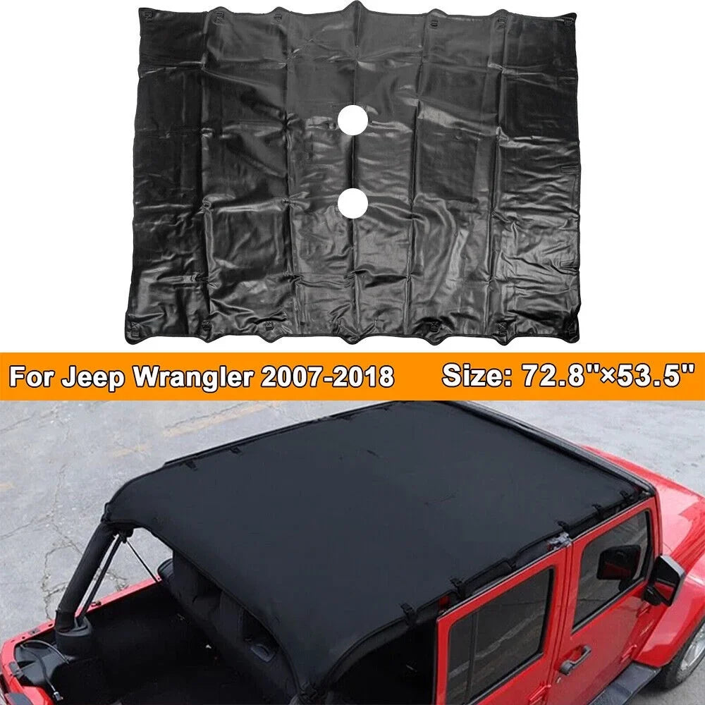 Paddsun Leather Top Sizeunshade Protection from the SizeunFor Jeep Wrangler JK JKU 07-18