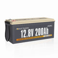 Power Queen 12.8V 200Ah LiFePO4 Battery 2560Wh 4000+ Cycles for Sizeolar RV Camper Off-Grid