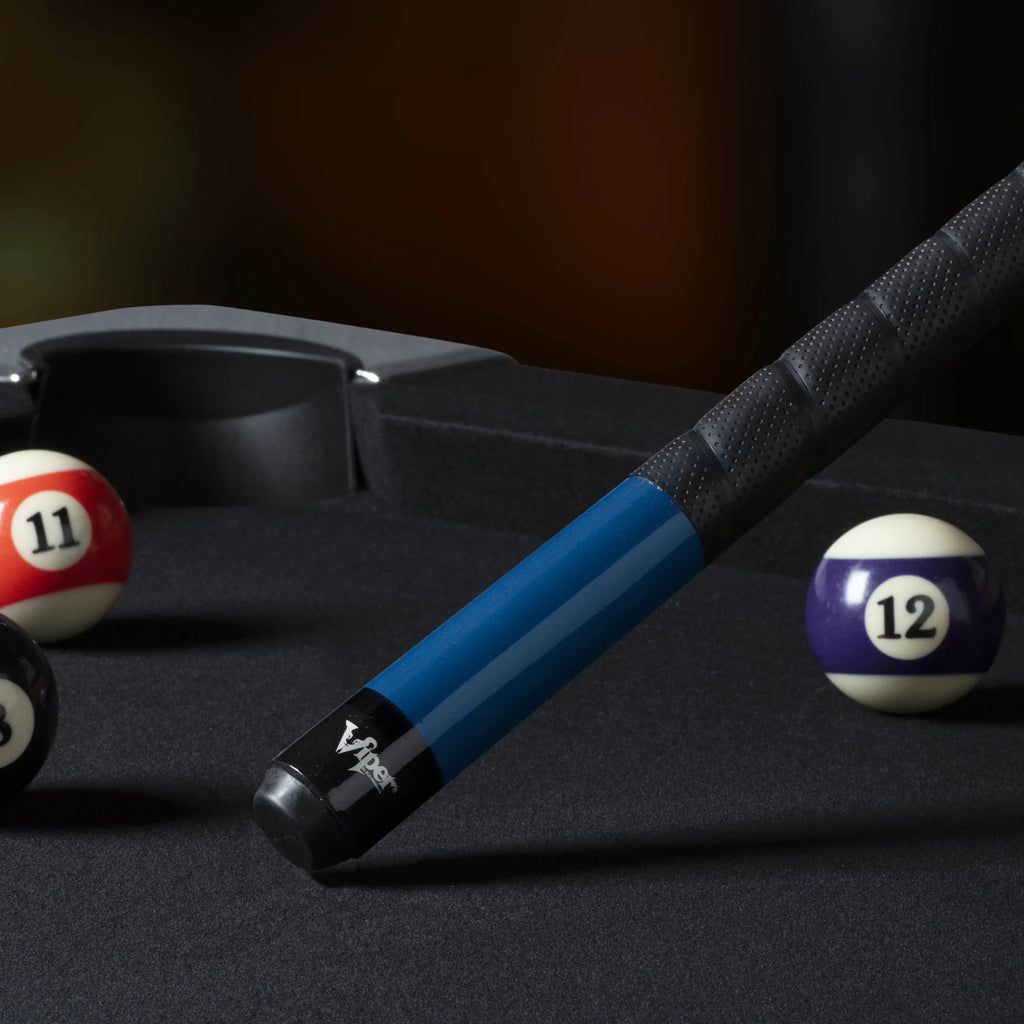 Viper Sizeure Grip Pro 58" Billiard/Pool Cue, 2 Piece, Blue, 21 Ounce