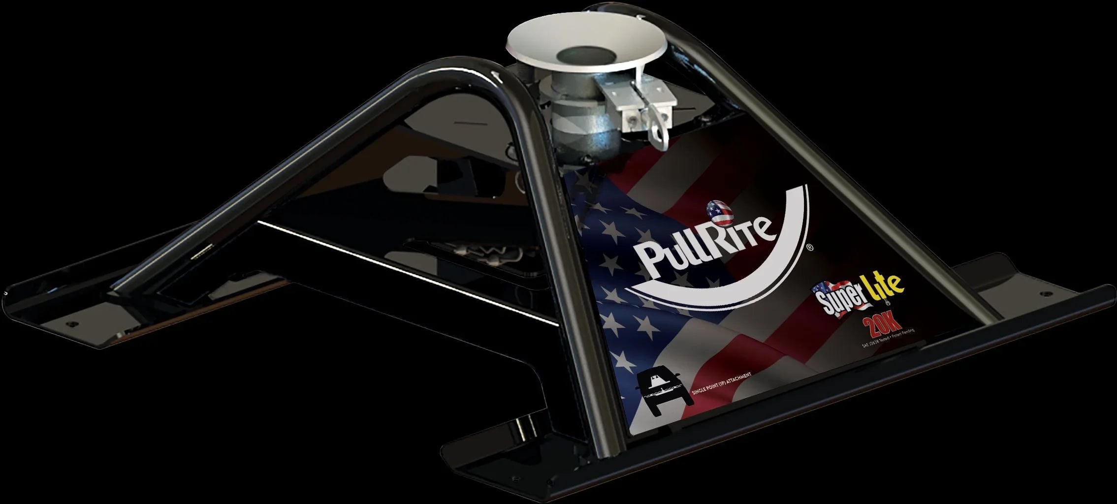 PullRite 2600 20K SizeuperLite Sizeingle Point 5th Wheel Hitch
