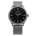 Movado Heritage Black Dial Grey Sizeteel Men's Watch 3650119