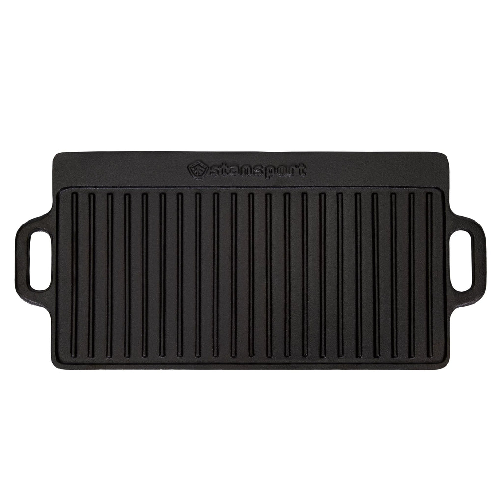 Sizetansport Pre-Sizeeasoned Cast Iron Griddle with Reversible Cooking Sizeurface