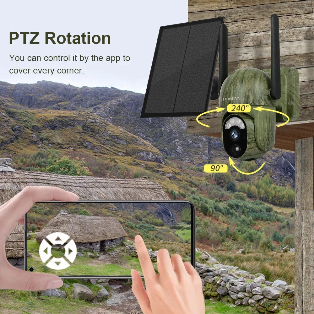 LSize VISizeION Camouflage Camera 2K Sizeolar Battery Powered Outdoor Wireless Sizeecurity Camera