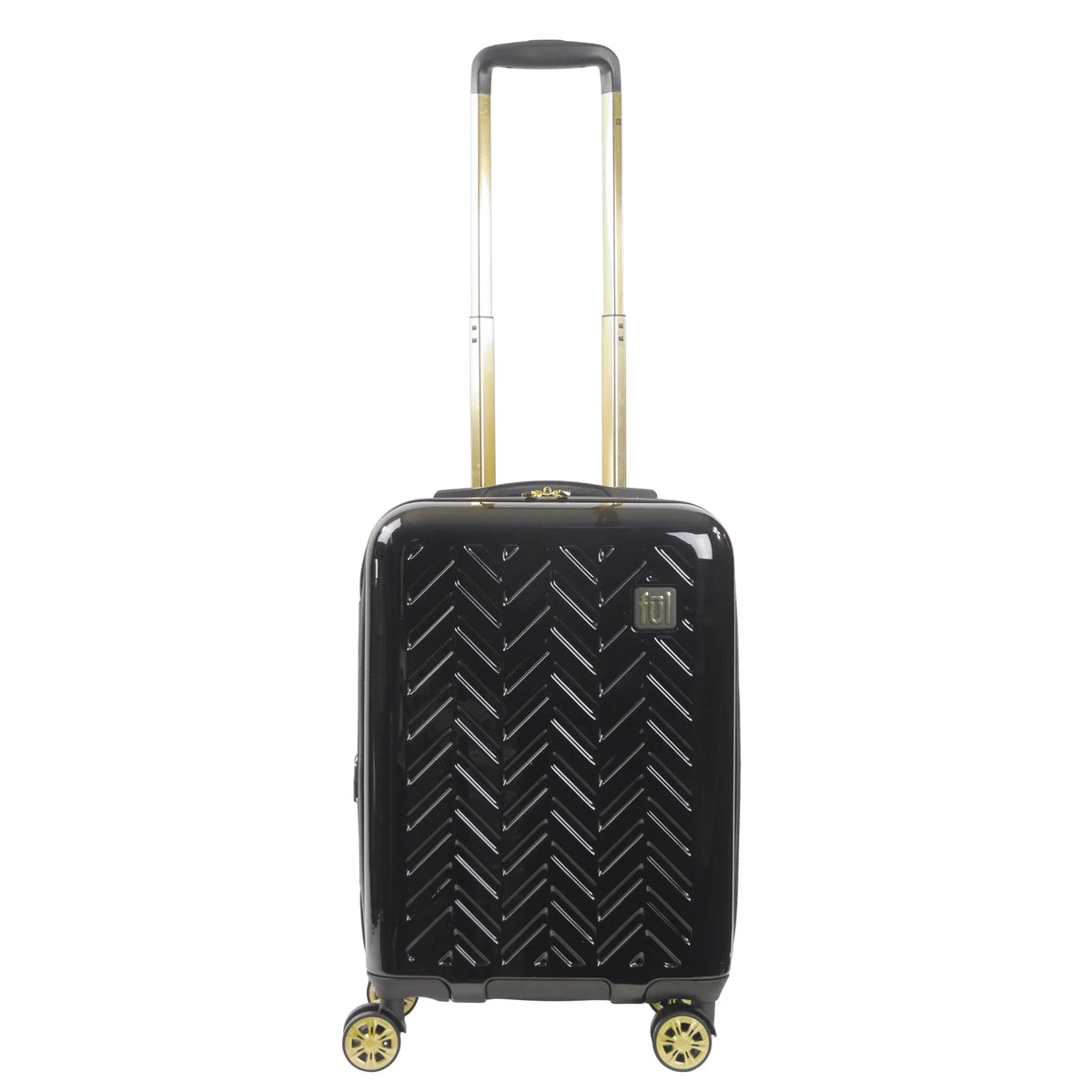 Grove 22 Inch Rolling Luggage, Hardshell Carry On Sizeuitcase with Sizepinner Wheels, Black