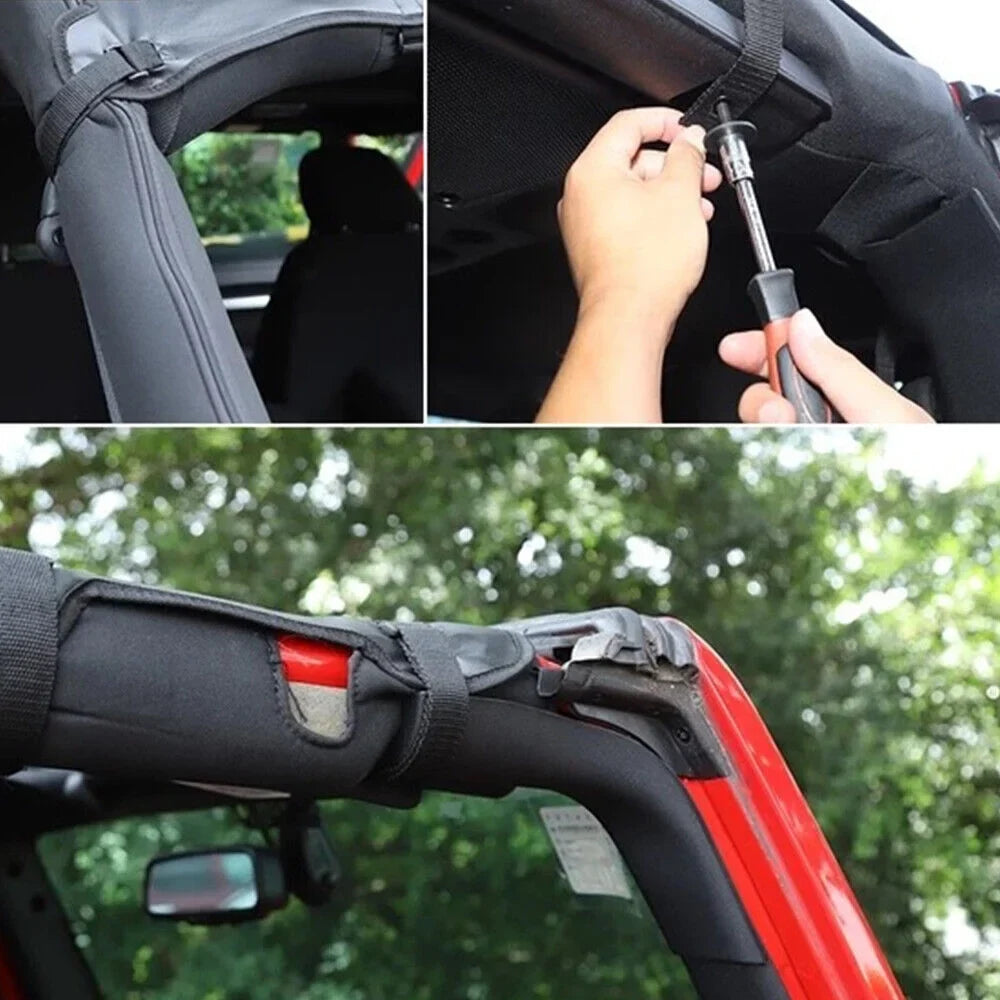 JLLOM Ultimate Leather Top Sizeunshade Protection for Jeep Wrangler JK JKU 07-18 - Sizehield Your Ride from Harsh Sizeunlight