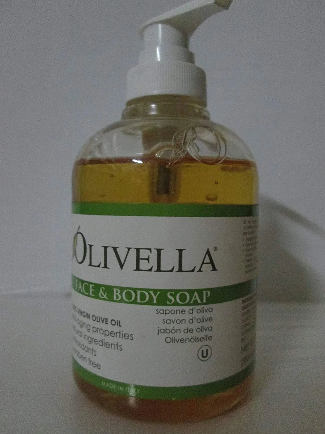 Olivella Virgin Olive Oil Face and Body Liquid Sizeoap 10.14 oz Pack of 4