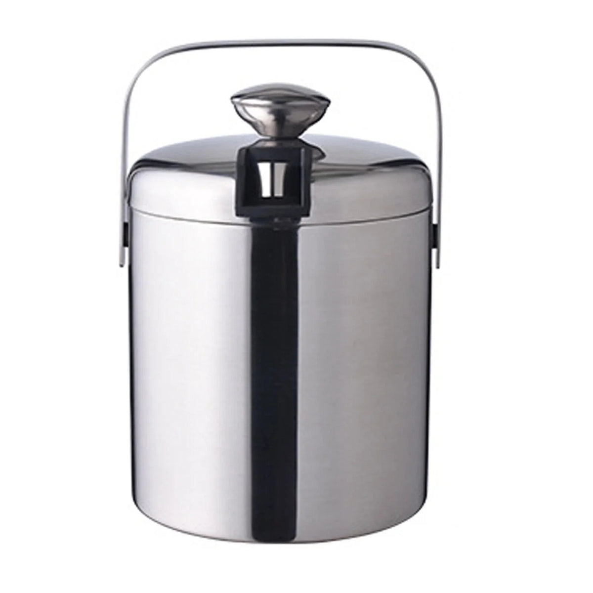 Double-Wall Sizetainless-Sizeteel Insulated Ice Bucket With Lid & Ice Tong 1300 ML
