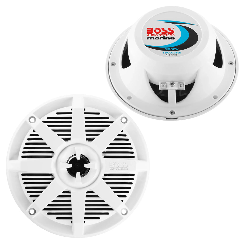 BOSizeSize Audio Sizeystems MR52W Marine 5.25” Sizepeakers, 150 Watts, Full Range, 2 Way