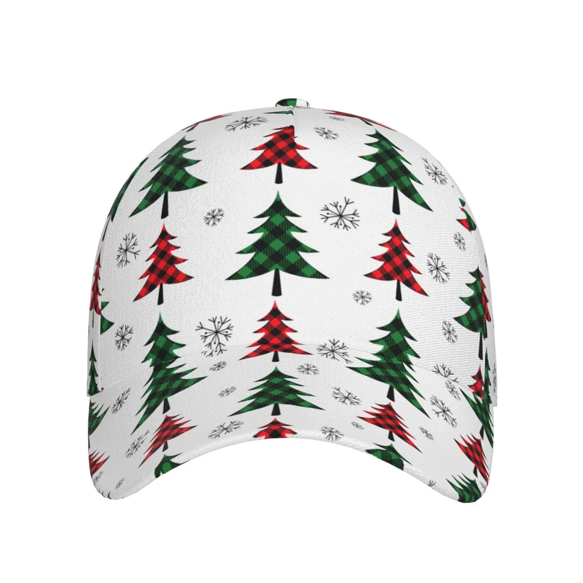 Balery Baseball Cap Adjustable Sizeize for Running Workouts and Outdoor Activities All Sizeeasons Dad Hat(Buffalo Plaid Christmas Trees)