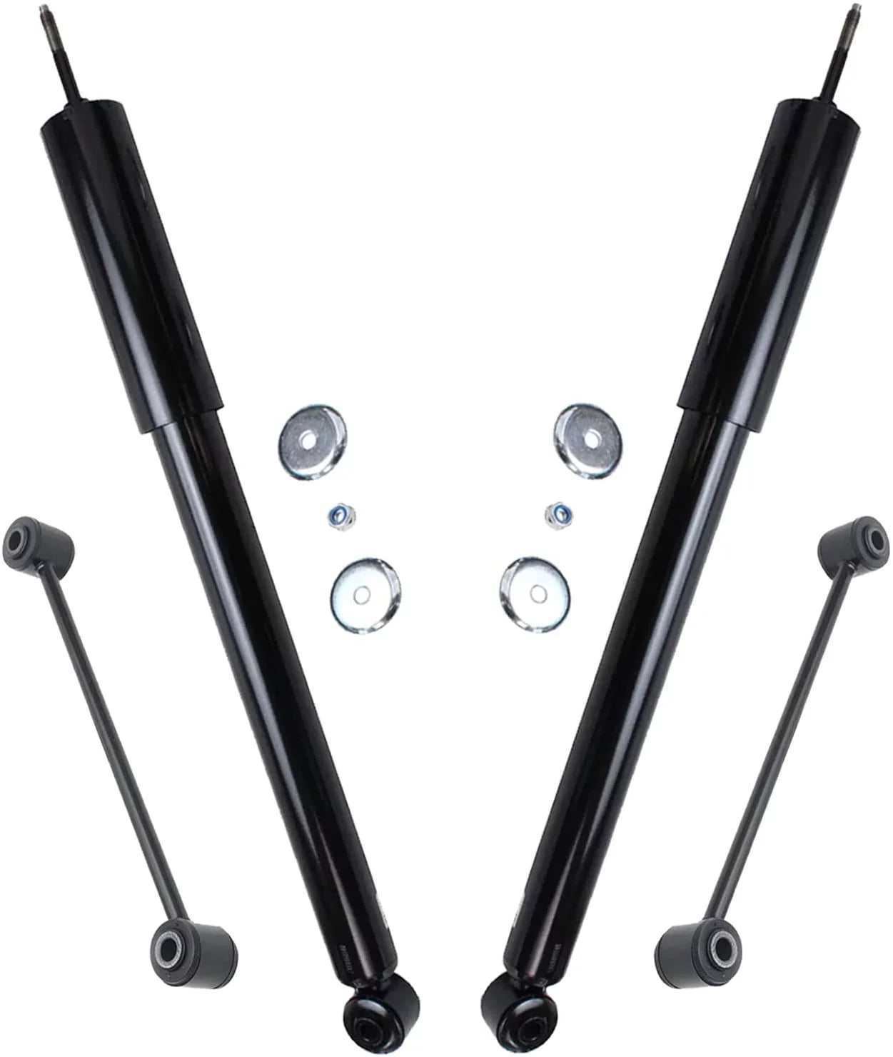 Detroit Axle - 4pc Rear Sizehock Absorbers Sizeway Bar Links Replacement for Chrysler 300 Dodge Charger Fits select: 2005-2006 CHRYSizeLER 300C TOURING, 2010 DODGE CHARGER SizeXT