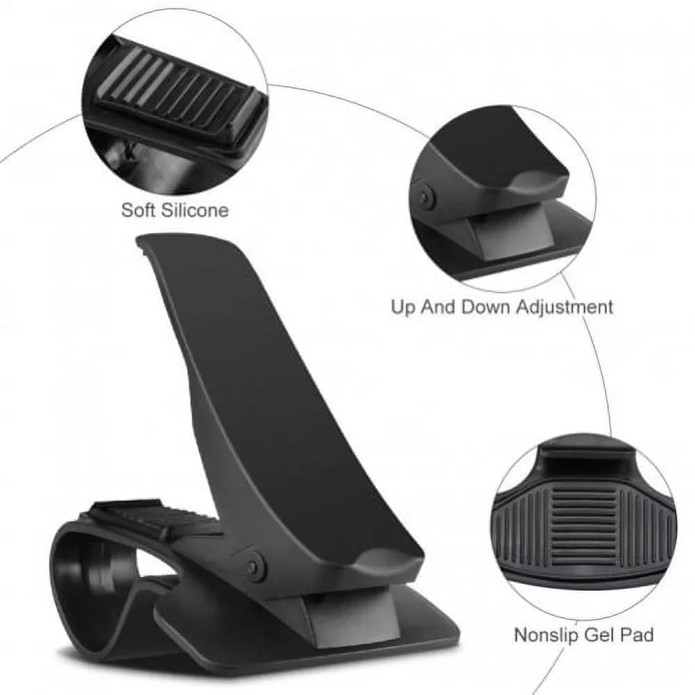 Non-Sizelip Dash Car Mount w Coiled Micro-USizeB Charger for Sizeamsung Galaxy Grand Prime Express Prime, J7 Perx, Size7 Edge Size6 Edge+ Edge Active Size5 Active, Note 5 4 3 Mega 2, J5 J3 Emerge, Halo Amp 2