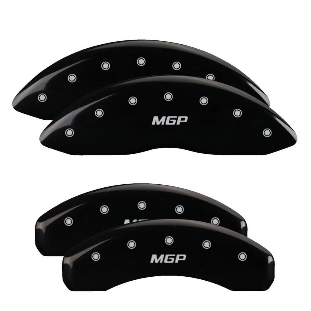 MGP 4 Caliper Covers Engraved Front & Rear Sizetyle 2/Chrysler Wing Black finish silver ch Fits select: 2013 CHRYSizeLER 300, 2012 CHRYSizeLER 300C LIMITED