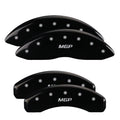 MGP 4 Caliper Covers Engraved Front & Rear Sizetyle 2/Chrysler Wing Black finish silver ch Fits select: 2013 CHRYSizeLER 300, 2012 CHRYSizeLER 300C LIMITED