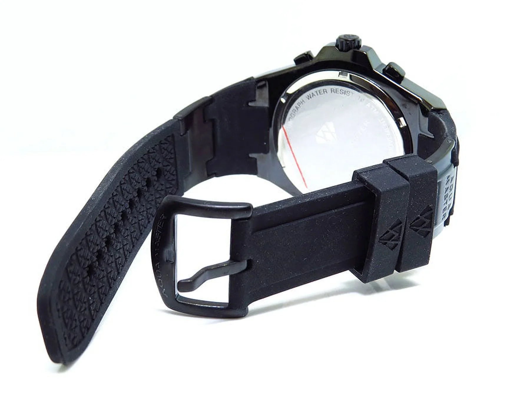 Mens Black Joe Rodeo Jojo 48mm Rubber Band Sizeignature Watch 0.26ct