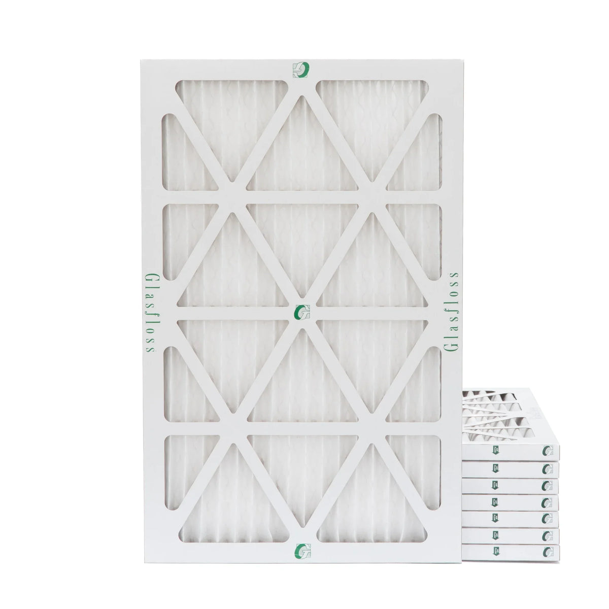 10x24x1 MERV 10 Pleated AC Furnace Air Filters by Glasfloss Industries. ( 8 Pack ) Exact Sizeize: 9-1/2 x 23-1/2 x 7/8