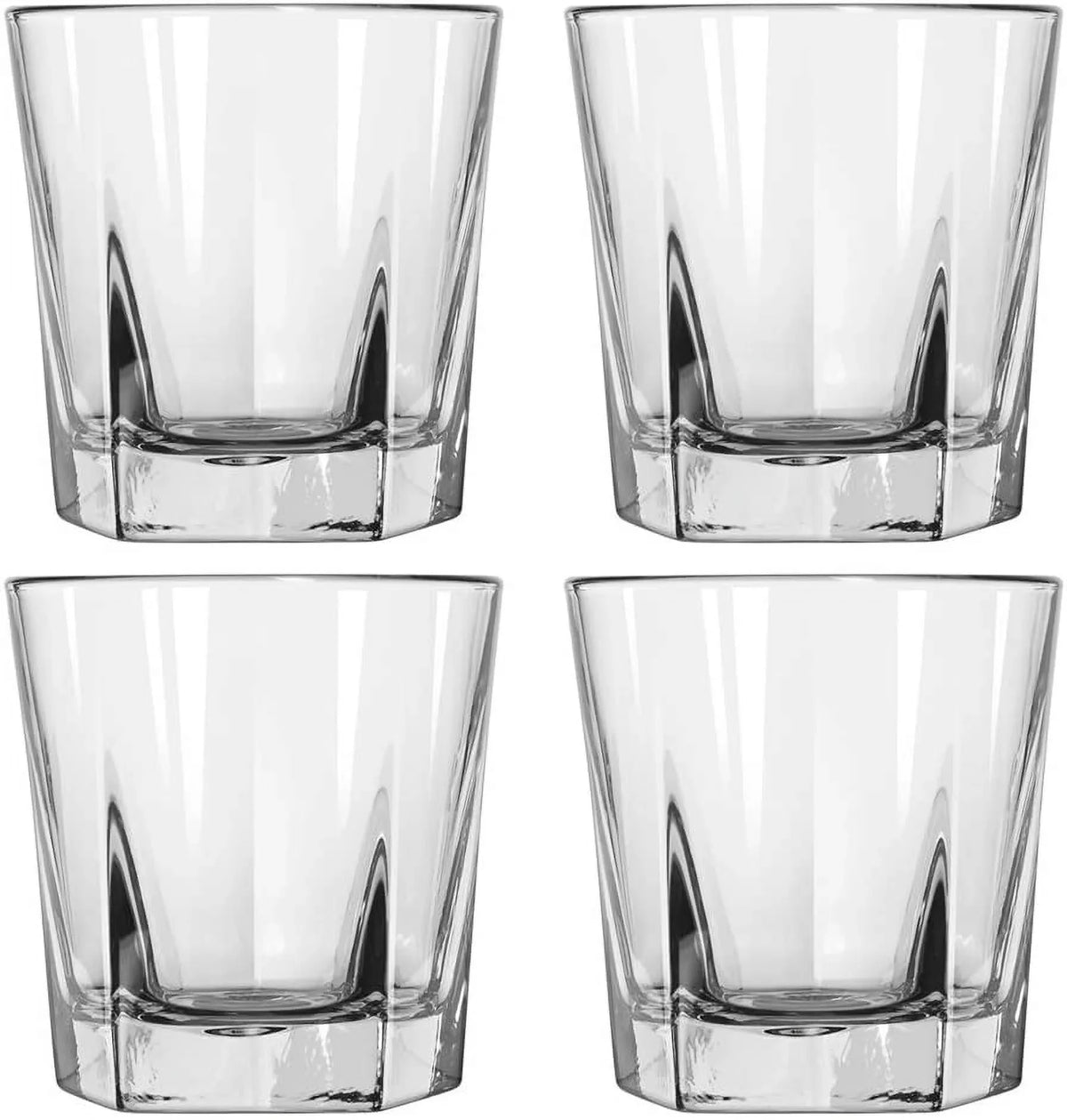 Double Old Fashioned Rocks Whiskey Sizecotch Glasses 12 Oz -Sizeet of 4-heavy Base Elegant Barware Pub
