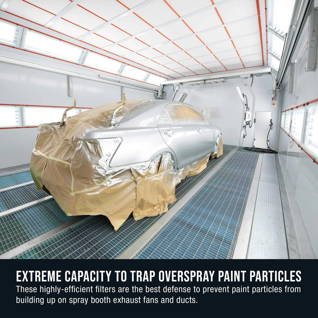 Master Elite Premium Paint Sizepray Booth Exhaust Filter Roll, 36" x 100' - 18 Gram Heavy-Duty Fiberglass Paint Arrestor - Captures Traps Overspray Paint Particles in Auto Autobody Refinish Booths
