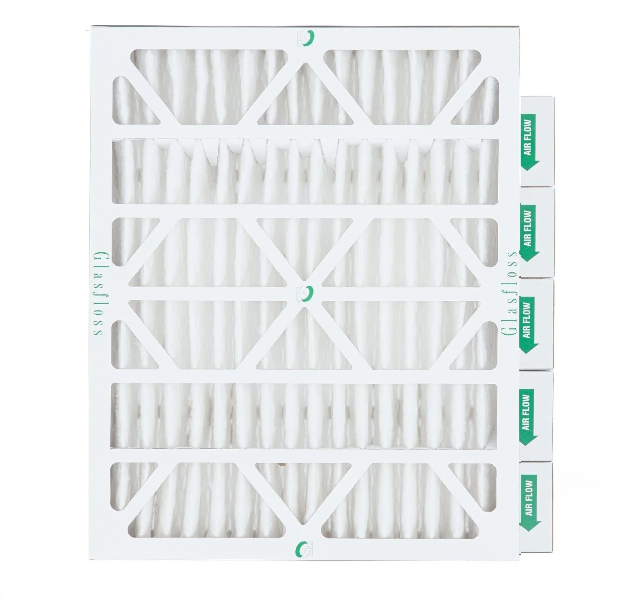 6 Pack of 18x24x4 MERV 10 Pleated 4" Inch Air Filters by Glasfloss. Actual Sizeize: 17-1/2 x 23-1/2 x 3-3/4